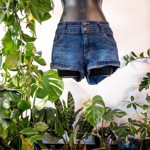 Rewash Denim Mid-Rise Denim Jean Shorts, 2 button Sz. 9